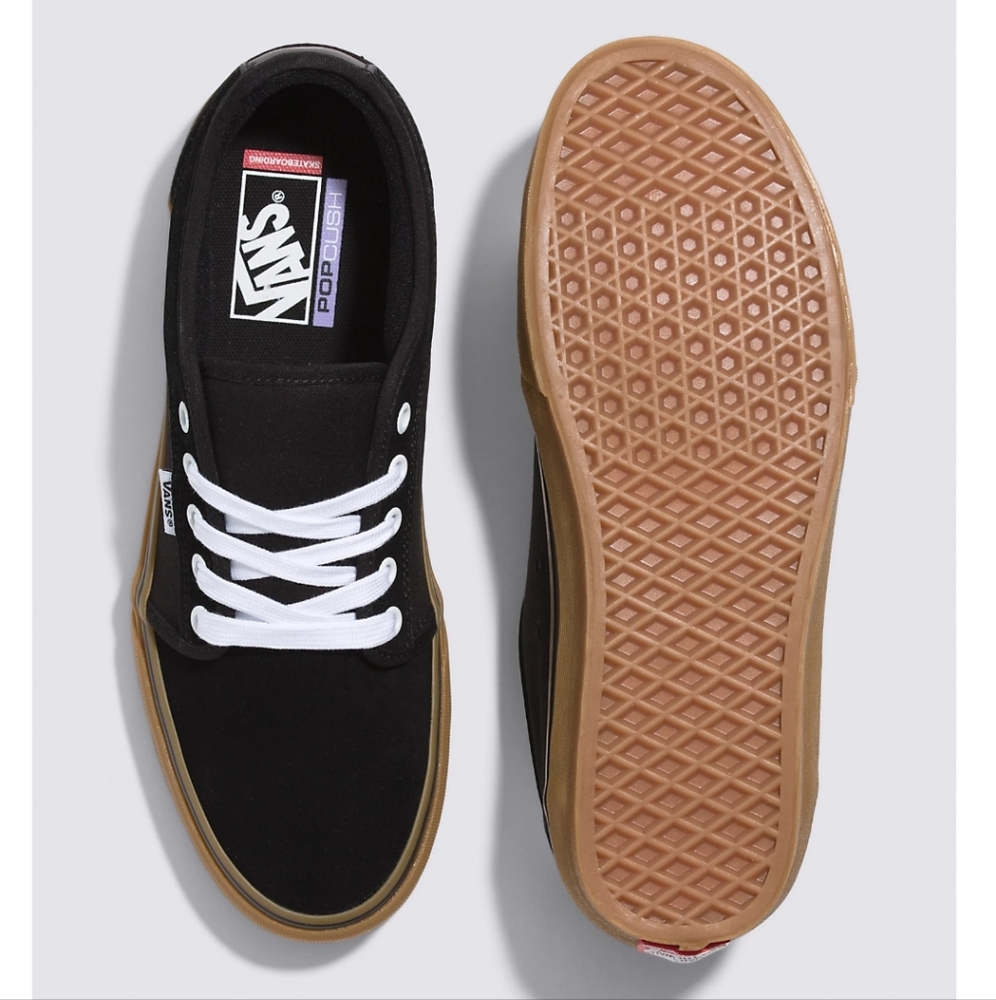 Vans Skate Chukka L. SIZE 7. Black/Black/Gum - Picture 3 of 10